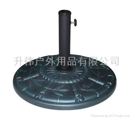 Art round style concrete umbrella base