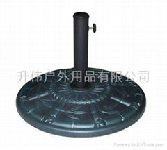 Art round style concrete umbrella base