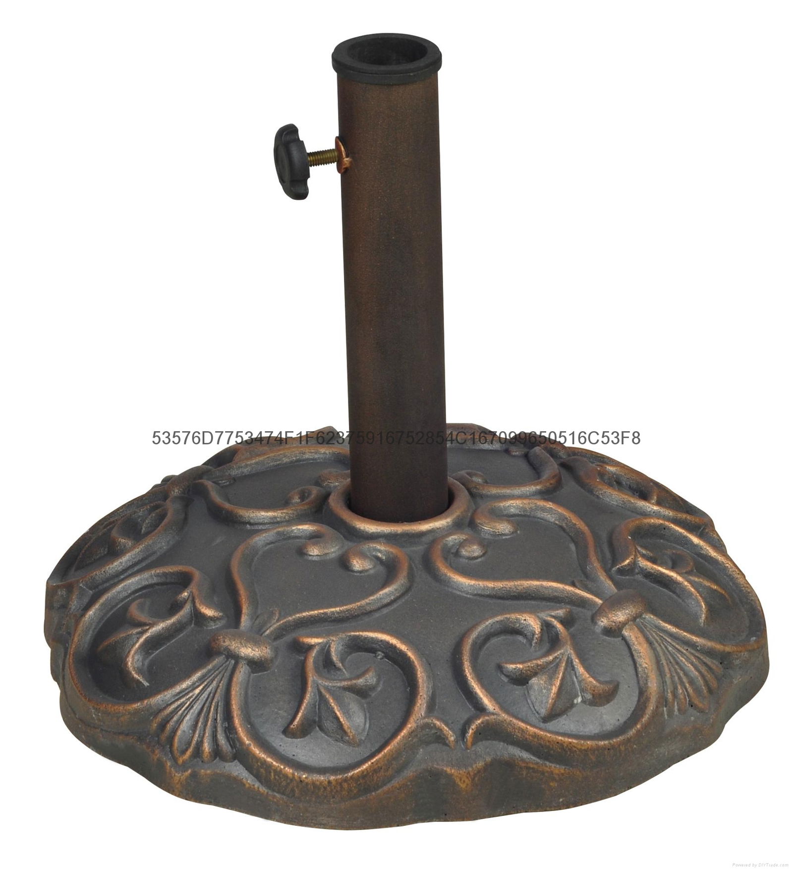 Art round style concrete umbrella base 3