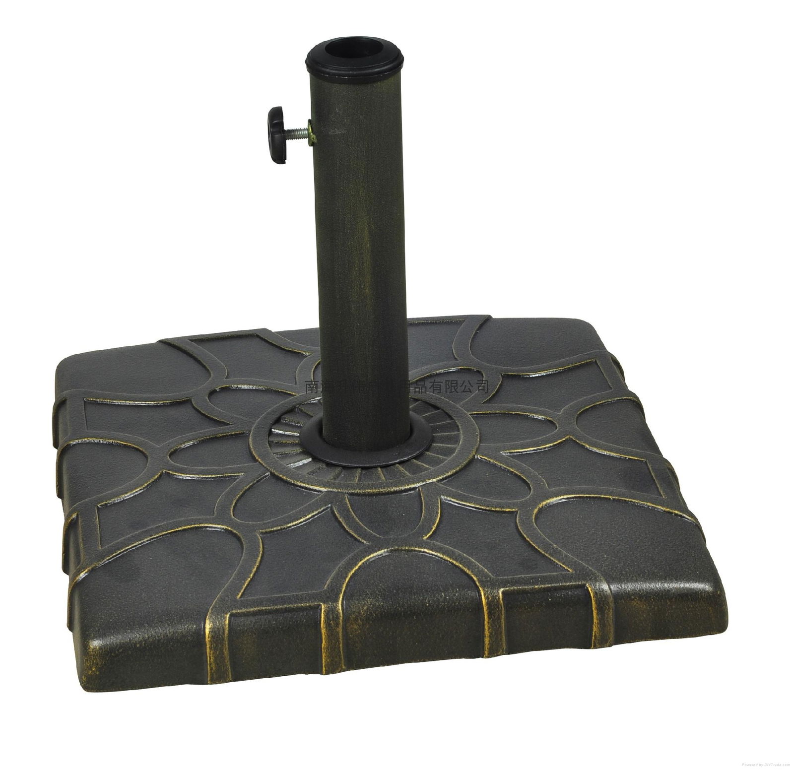 Art square model concrete umbrella base 3