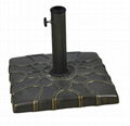 Art square model concrete umbrella base 3