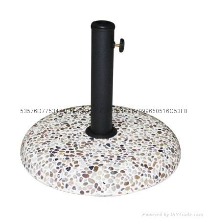 Stone meters concrete umbrella base 2