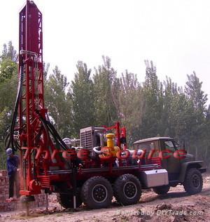 Truck mounted drilling rig