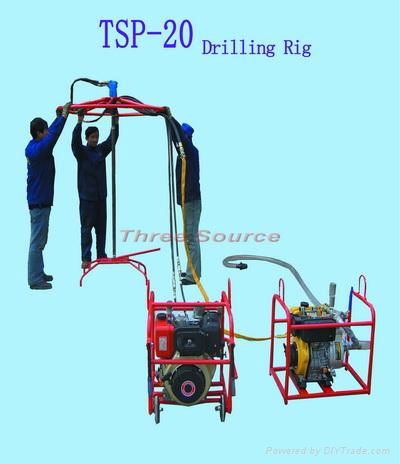 TSP-20 flush portable drilling rig oil prospecting