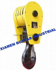 hook for european style eelctric wire rope hoist 20Ton falls