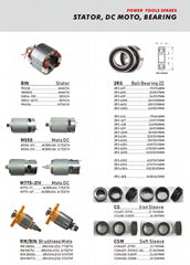 Stator, DC moto, Bearing