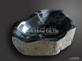 Dragon green natural shape stone basin 3