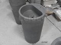 Round column pedestal basin granite sink 4