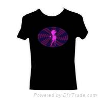 Dynamic luminous T-shirt, T-shirt, T-shirt, dancing, T-shirt, T-shirt