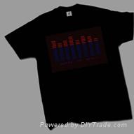 Dynamic luminous T-shirt, T-shirt, T-shirt, dancing, T-shirt, T-shirt 2