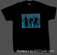 Dynamic luminous T-shirt, T-shirt, T-shirt, dancing, T-shirt, T-shirt 3