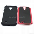 Heavy Duty Hybrid R   ed Hard Case Cover For Samsung Galaxy S4 SIV i9500 Protect 3