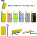 360 rotate stand leather flip case for samsung Note 3/4 2