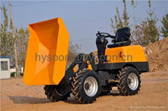 1ton hydraulic wheel type mini dumper