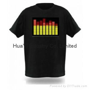 LED t shirts flashing light up glow shirt wholesale 2