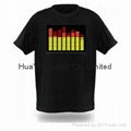 LED t shirts flashing light up glow shirt wholesale 2