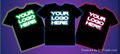 electroluminescent el flashing light up t shirts wholesale 2