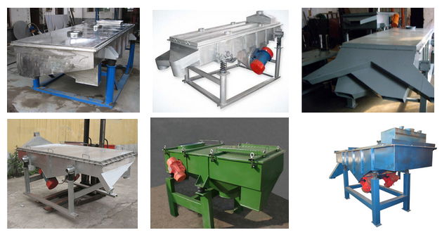 长方形直线振动筛粉机 