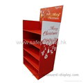 supermarket promotion cardboard tray floor display