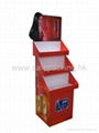 supermarket promotion cardboard tray floor display 4