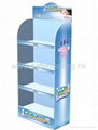 promotion product corrugated paper floor display racks 1