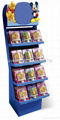 promotion product corrugated paper floor display racks 2