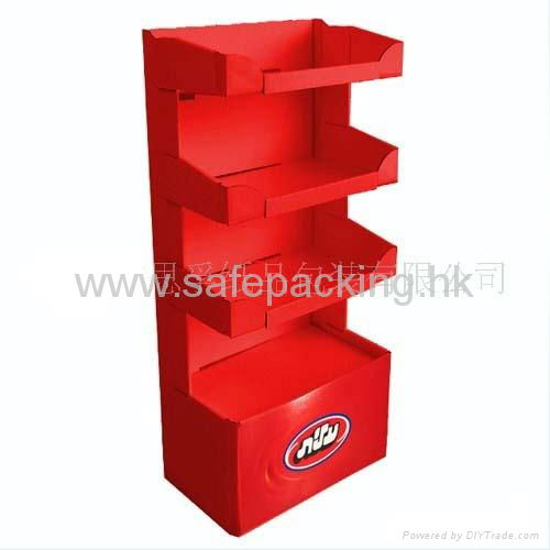 chocolate cardboard display rack for supermarket promotion 5