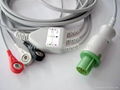 Hellige one piece fixed ECG cable with