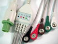 Hellige one piece fixed ECG cable with leadwires 2