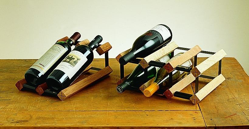 实木葡萄酒架波多6瓶装组装式红酒展示架 4