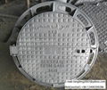 Ductile iron round manhole cover with frame 1