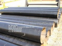ASTM A53/A106 carbon welded steel tube std drl black