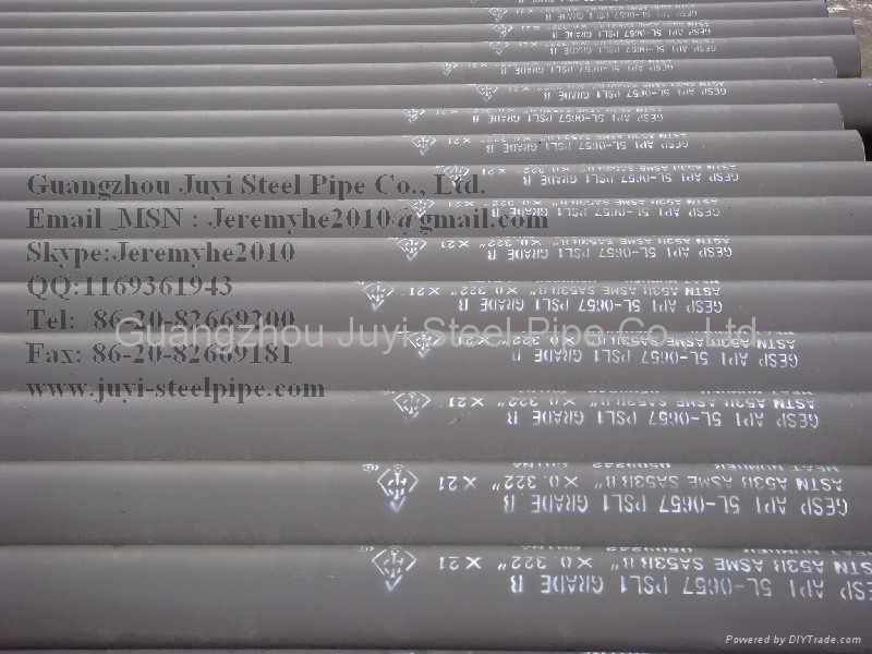 astm a252 gr.3 black welded steel pipe piling tube china