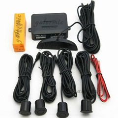 Car LED parking sensor system with 3 stage indicator&buzzer with 4 sensor system
