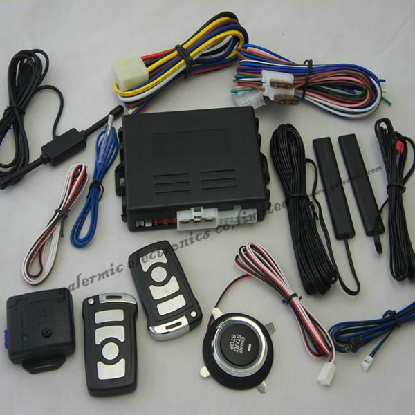 Push start car system with PKE function alarm central lock&remote start function