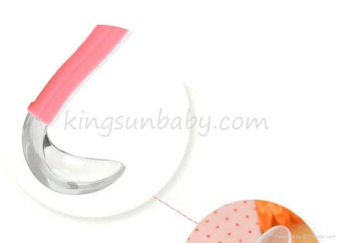 Food Grade Silicone Baby Spoon Dinnerware Set for Infant 4