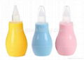 BPA Free Soft Baby Care Nose Cleaner , Safety Silicone Nasal Aspirator