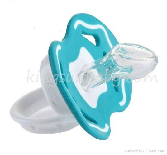 Anti Tear Newborn Baby Pacifier Eco Friendly Baby Einstein Soother Non Toxic 3