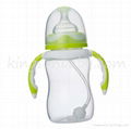 Plastic Baby Nursing Feeder Bottle Wide