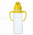 Animal Cap Plastic Baby Feeding Bottle Regular Neck Nursing Bottle 240ml