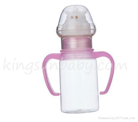 Animal Cap Plastic Baby Feeding Bottle Regular Neck Nursing Bottle 240ml 3