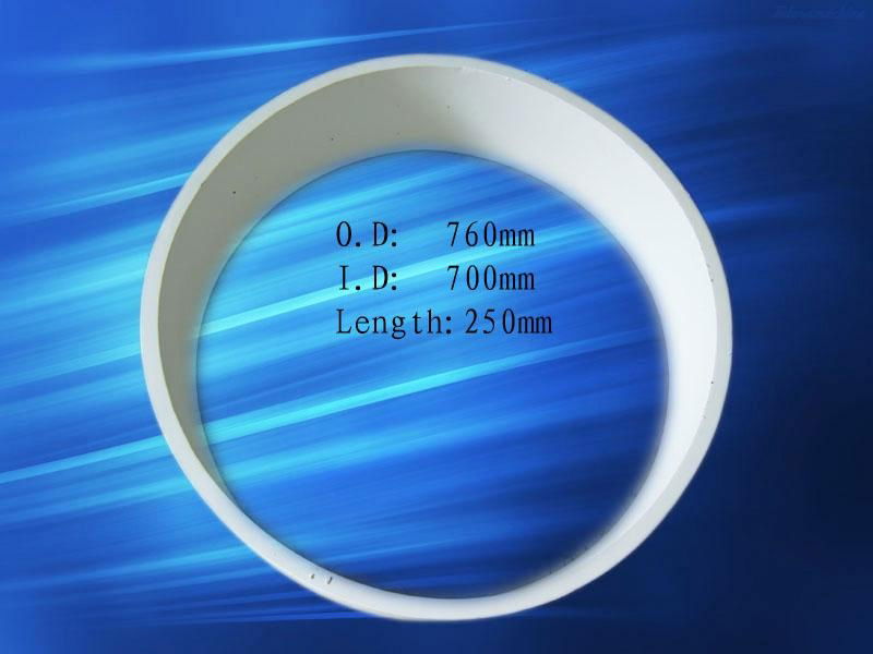 big diameter wear resistant alumina ceramic tube