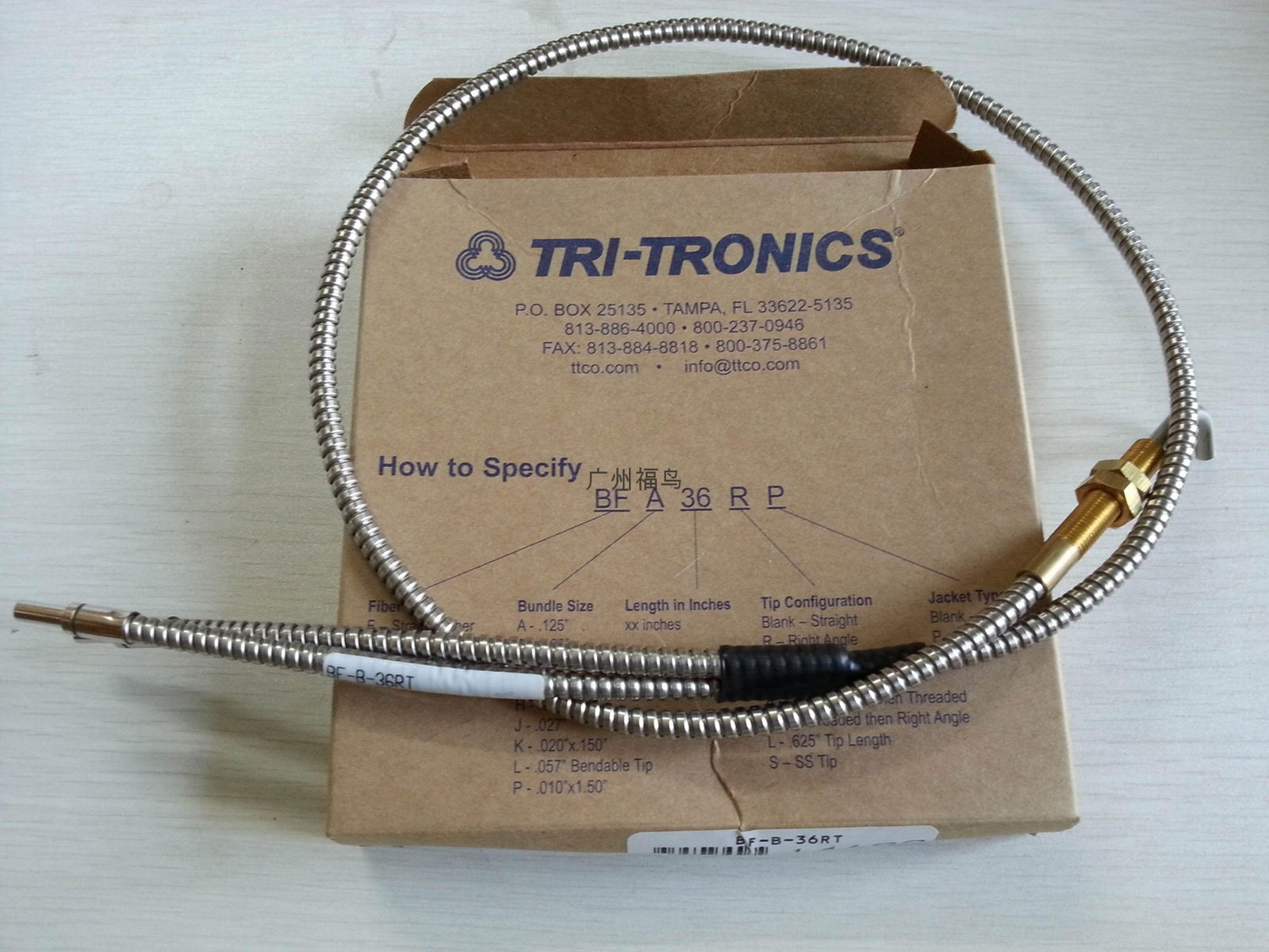 TRI-TRONICS光纖, 型號: BF-B-36RT