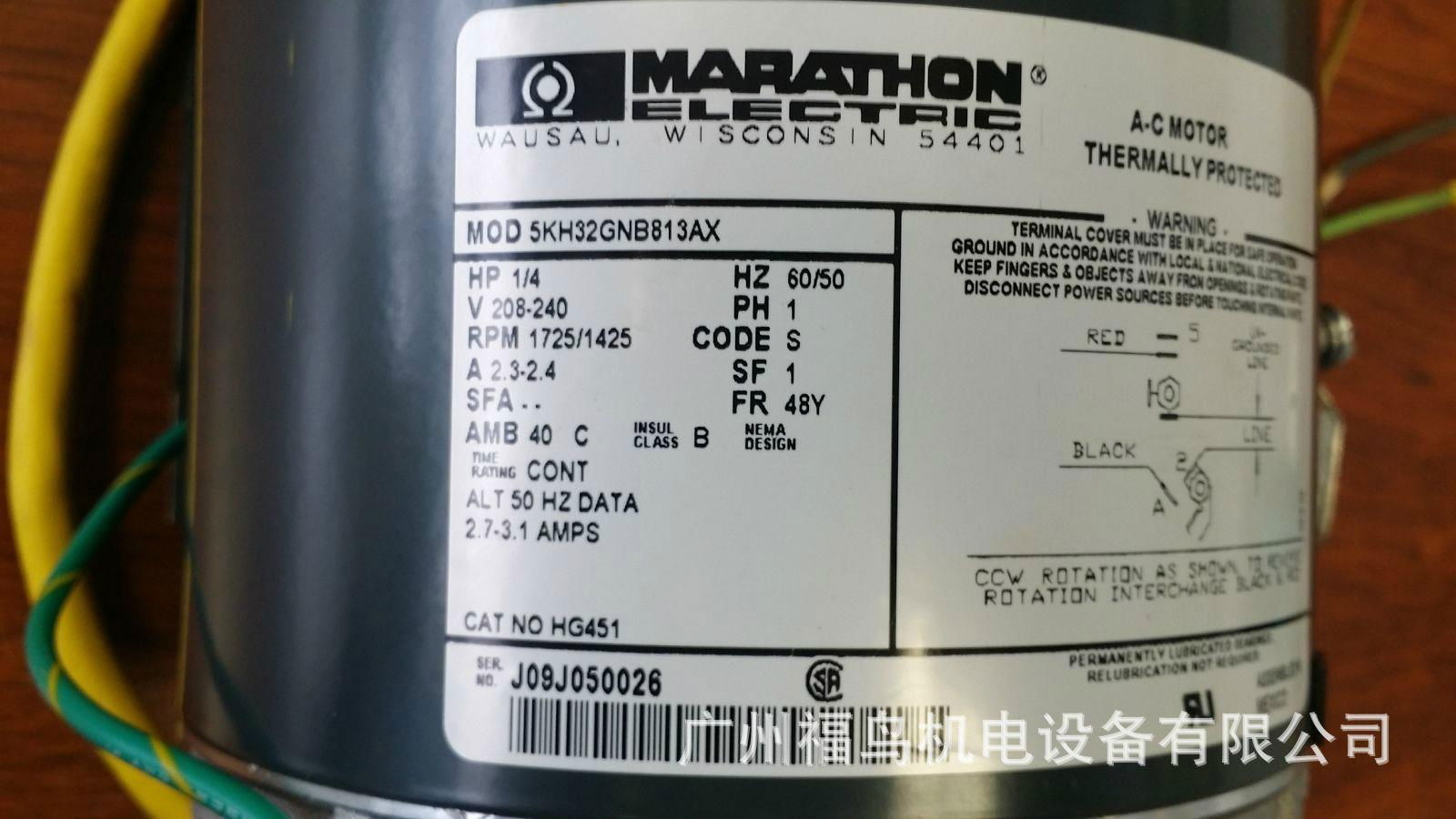 MARATHON电机, 型号: 5KH32GNB813AX