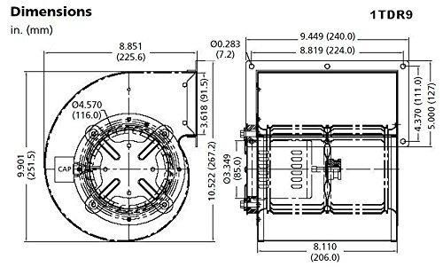 DAYTON風機, 型號: 1TDR9