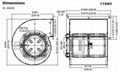 DAYTON風機, 型號: 1TDR9