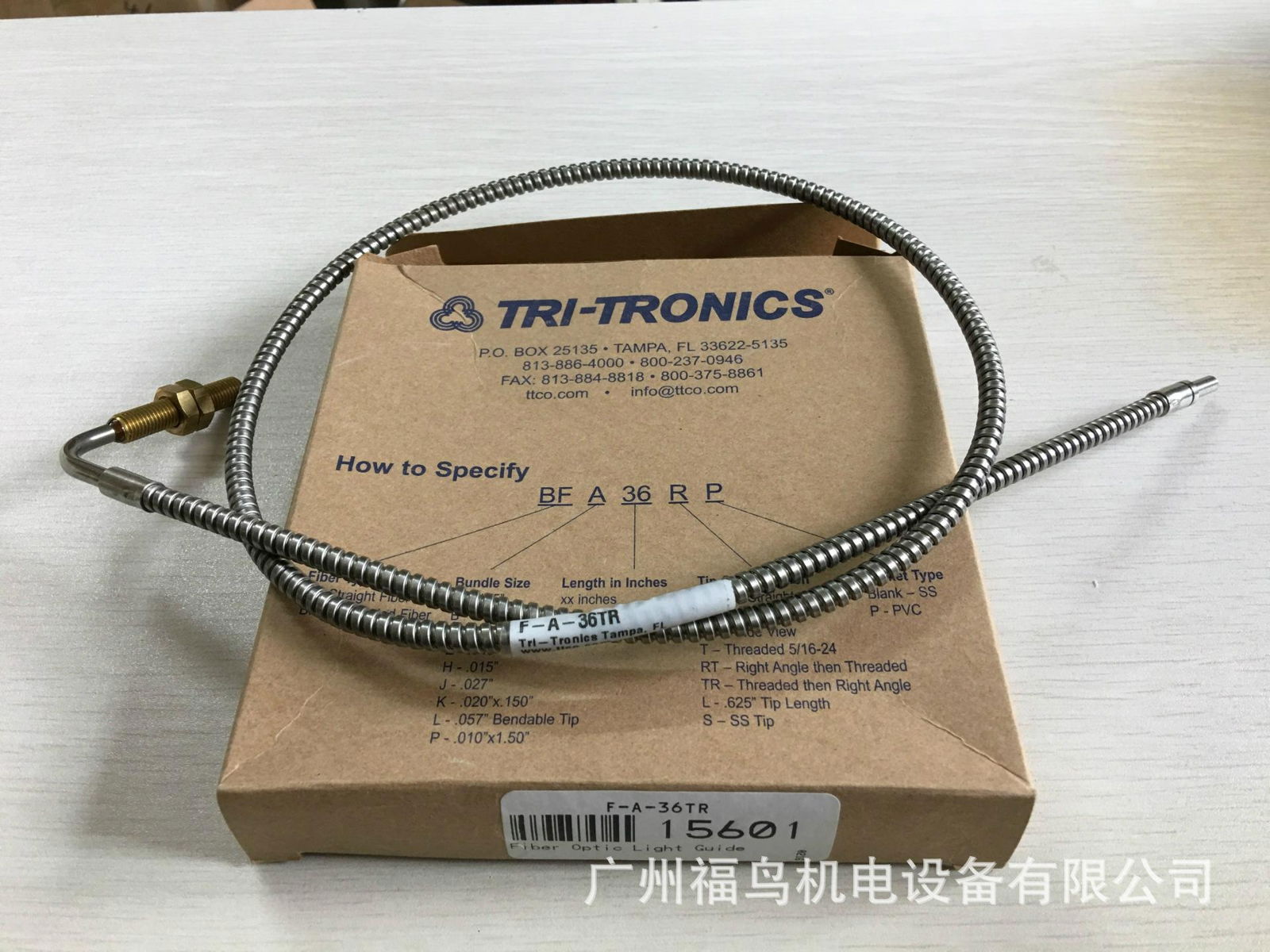 TRI-TRONICS光纖, 型號: F-A-36TR