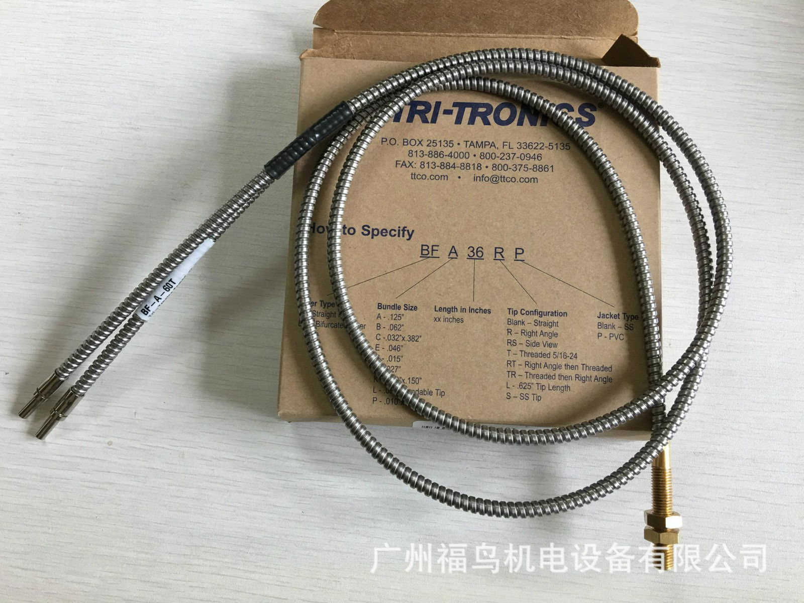 TRI-TRONICS光纤, 型号: BF-A-60T