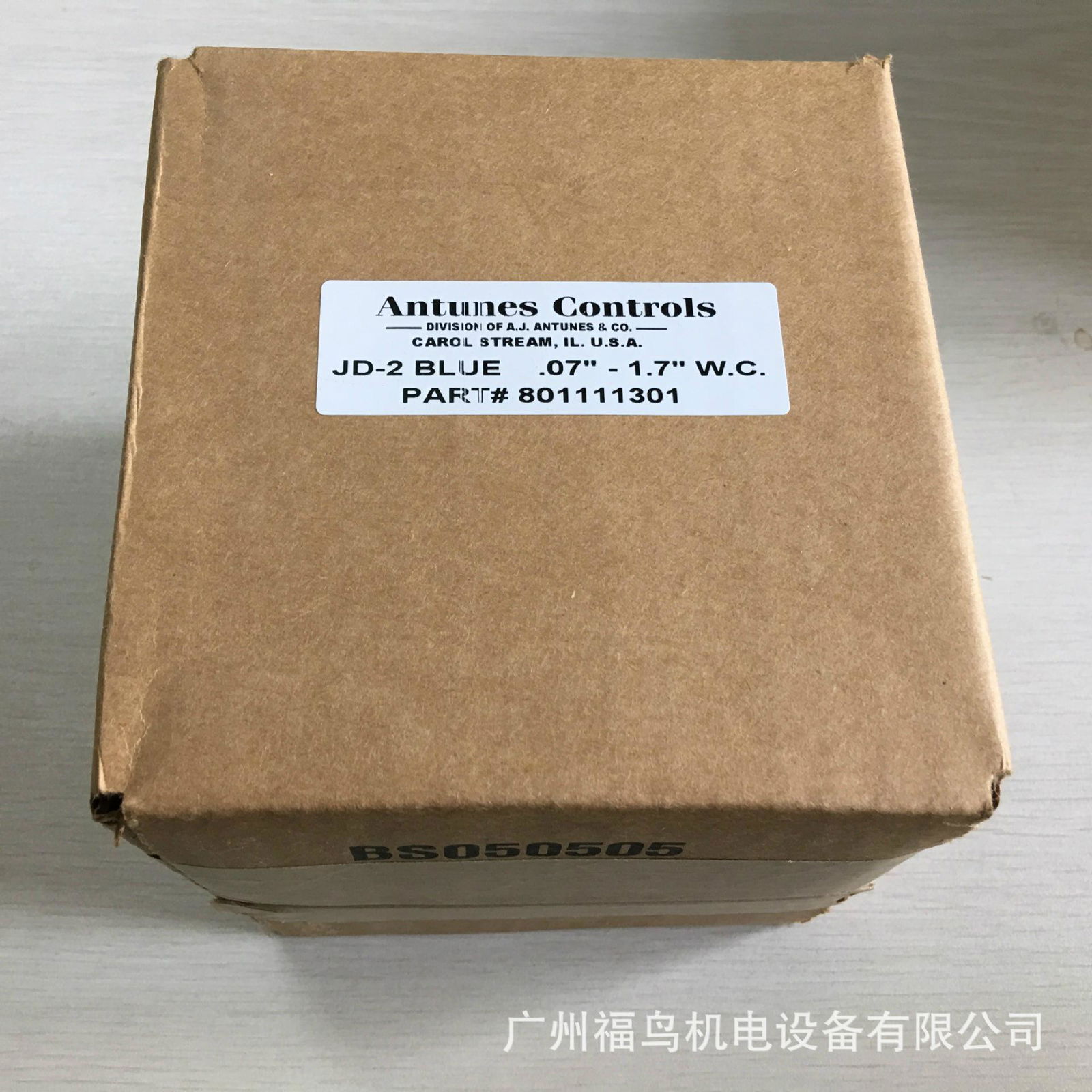 ANTUNES CONTROLS压力开关, 型号: JD-2 BLUE SPRING