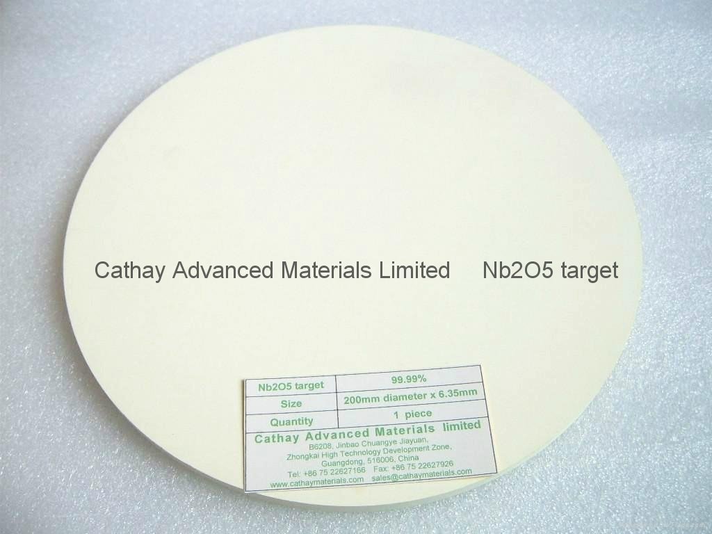 Niobium Oxide Nb2O5 target